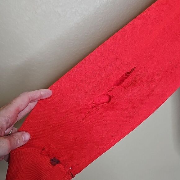 True Vintage Red Arkansas Razorbacks Crew Neck Sweatshirt Large - Picture 7 of 12